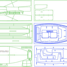 Швертбот Оптимист. Набор для постройки.