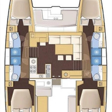 Lagoon 450 - 4 + 2 cab.