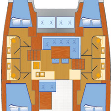 Lagoon 40 - 4 + 1 cab.