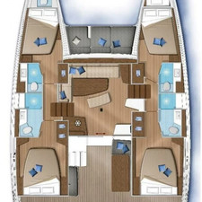 Lagoon 42 - 4 + 2 cab.