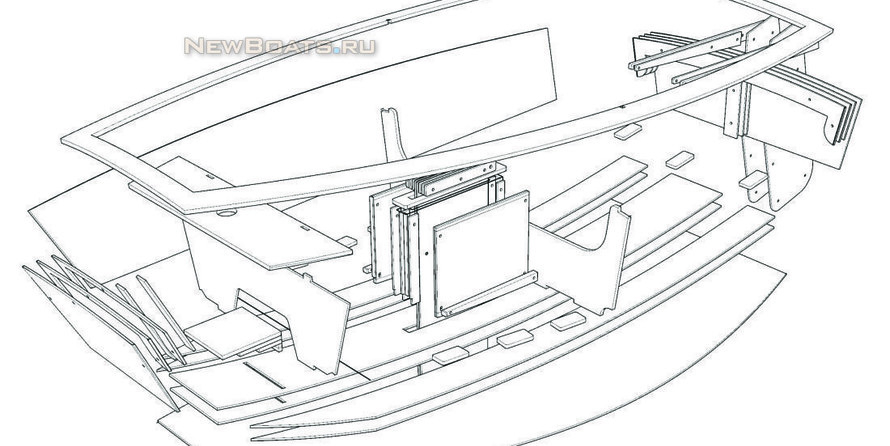 Швертбот Оптимист. Набор для постройки.